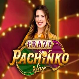 Official Live Casino logo: Crazy Pachinko by Evolution at Lucky Wave Casino