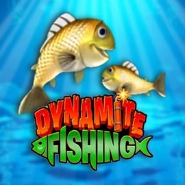 Dynamite Fishing logo – Slots by Inspired Gaming at Lucky Wave Casino
