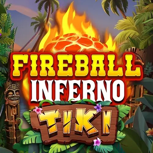 Fireball Inferno Tiki by NetEnt, showcased at lucky-wavecasino.com – game logo