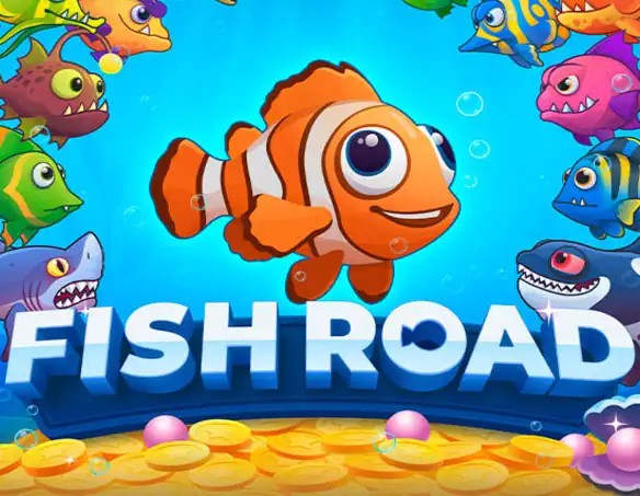 Fish Road online game logo by InOut on lucky-wavecasino.com