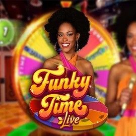 Funky Time online game logo by Evolution on lucky-wavecasino.com