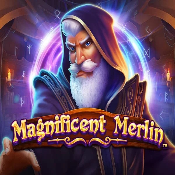 Magnificent Merlin logo by Greentube at Lucky Wave Casino