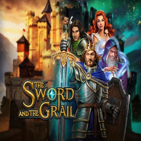Official Slots logo: The Sword and the Grail by Play’n GO at Lucky Wave Casino